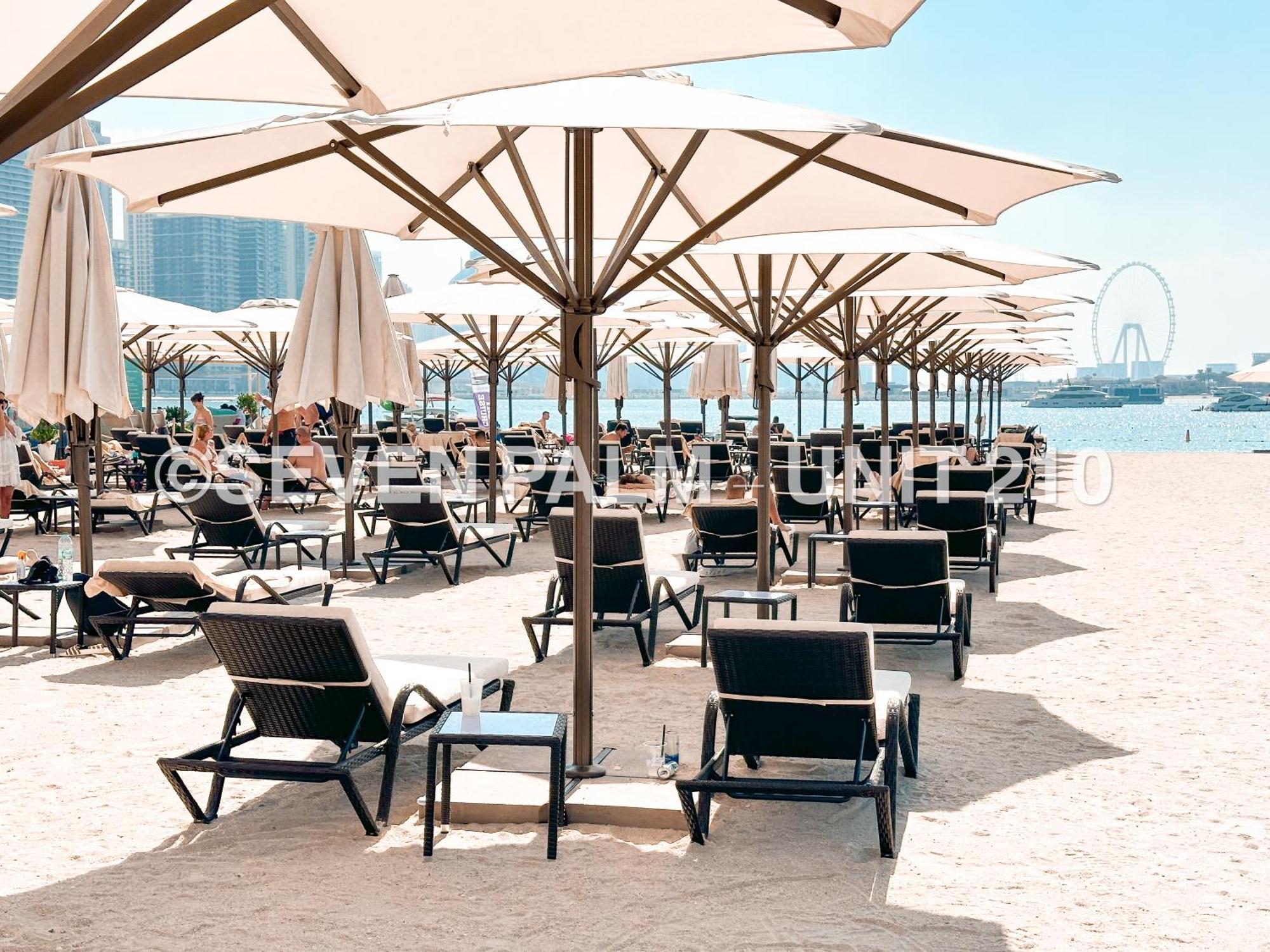 Luxus-Studio Mit Private Beach In Top-Lage, Meerblick & Infinity Pool! Dubai Exterior photo