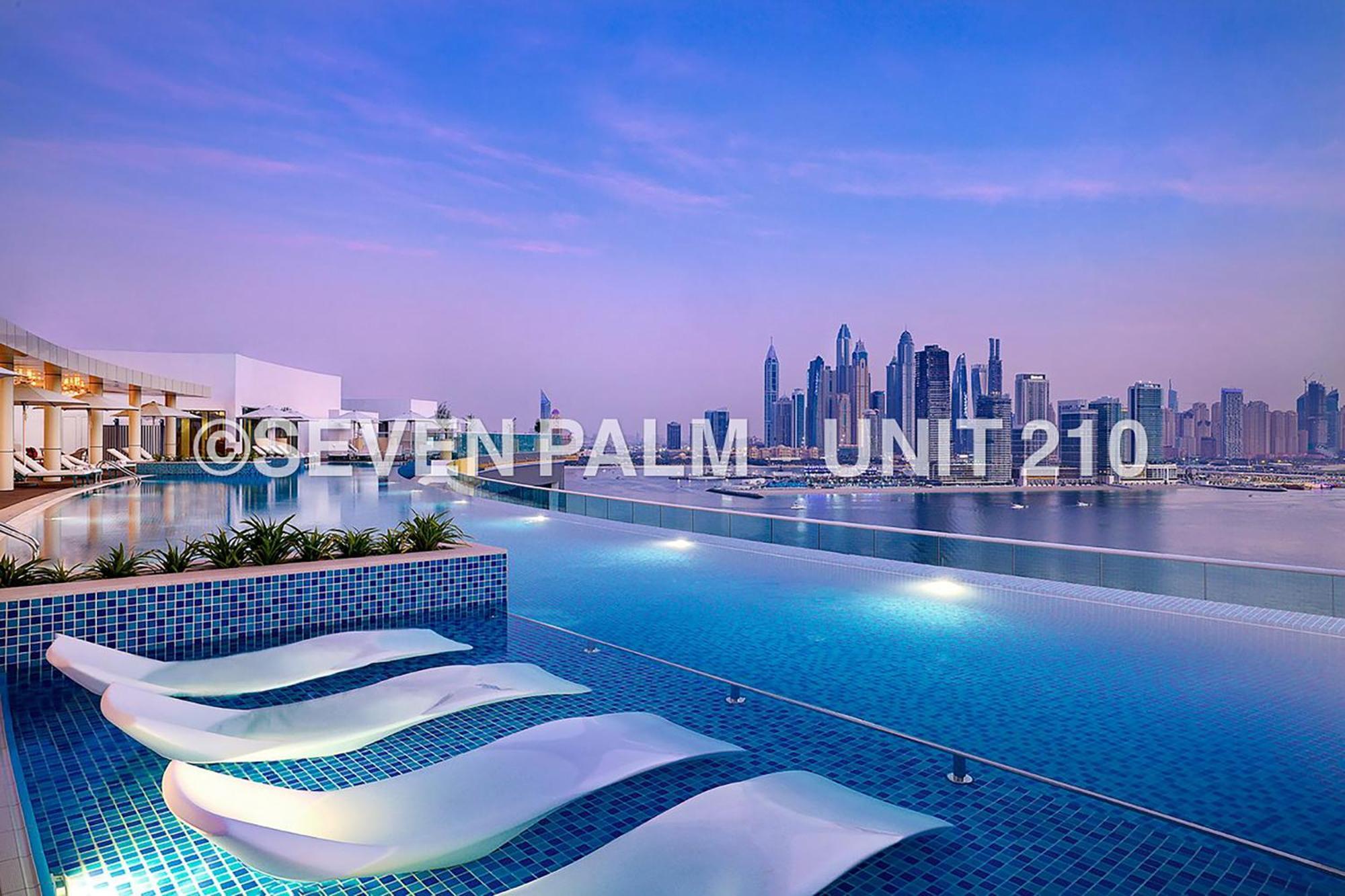 Luxus-Studio Mit Private Beach In Top-Lage, Meerblick & Infinity Pool! Dubai Exterior photo